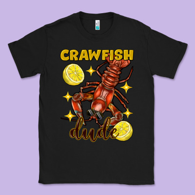 Mardi Gras Crawfish Dude Classic Tee Designed By Fadigitalartstudio