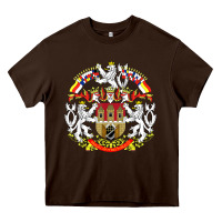 Chocolate Brown praha prague czech republic coat of arms ex czechoslovakia t shirt Heavy Core Tee - ArtChic