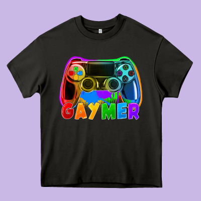 Gaymer Heavy Core Tee Designed By Fadigitalartstudio