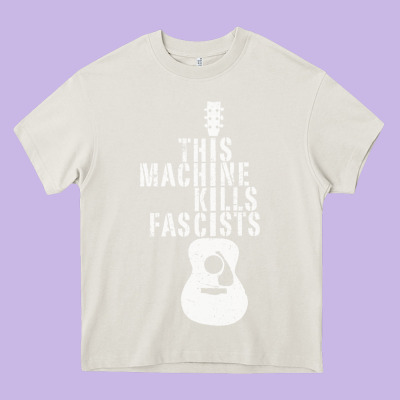 This Machine Kills Fascists Heavy Core Tee Designed By Artchic