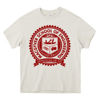 Cream macgyver school of engineering Heavy Core Tee - ArtChic