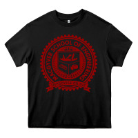 Black macgyver school of engineering Heavy Core Tee - ArtChic
