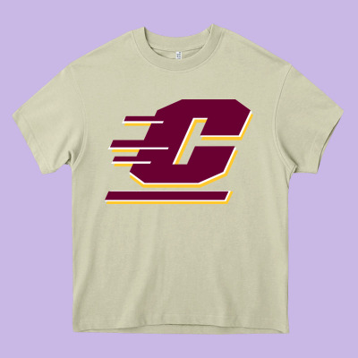 The Central Michigan Of Chippewas Heavy Core Tee Designed By Artchic