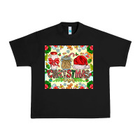 Black Christmas Vibes Urban Heavy Tee - CowhideDigitalArt