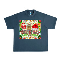 Midnight Navy Christmas Vibes Urban Heavy Tee - CowhideDigitalArt