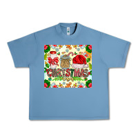 Pebble Blue Christmas Vibes Urban Heavy Tee - CowhideDigitalArt