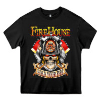 Black firehouse rock love Heavy Core Tee - ArtChic