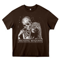 Chocolate Brown breaking benjamin 3 Heavy Core Tee - ArtChic