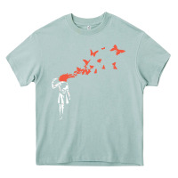 Arona banksy headshot butterfly Heavy Core Tee - ArtChic