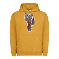 Pigment Peanut Butter Cowhide Old Cactus Urban Hoodie - RanaPortraitStore