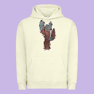 Cowhide Old Cactus Urban Hoodie Designed By Ranaportraitstore