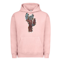 Pigment Salmon Cowhide Old Cactus Urban Hoodie - RanaPortraitStore