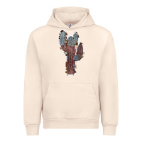 Sandshell Cowhide Old Cactus Urban Hoodie - RanaPortraitStore