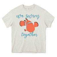 Cream just keep swimming 25 Heavy Core Tee - ArtChic