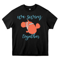 Black just keep swimming 25 Heavy Core Tee - ArtChic
