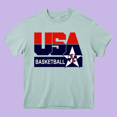 Usa Basketball Heavy Core Tee Designed By Artchic