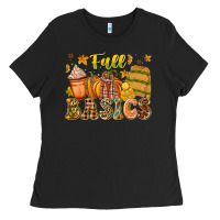 Black Fall Basics Ladies Tee - CowhideDigitalArt