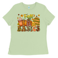 Matcha Fall Basics Ladies Tee - CowhideDigitalArt