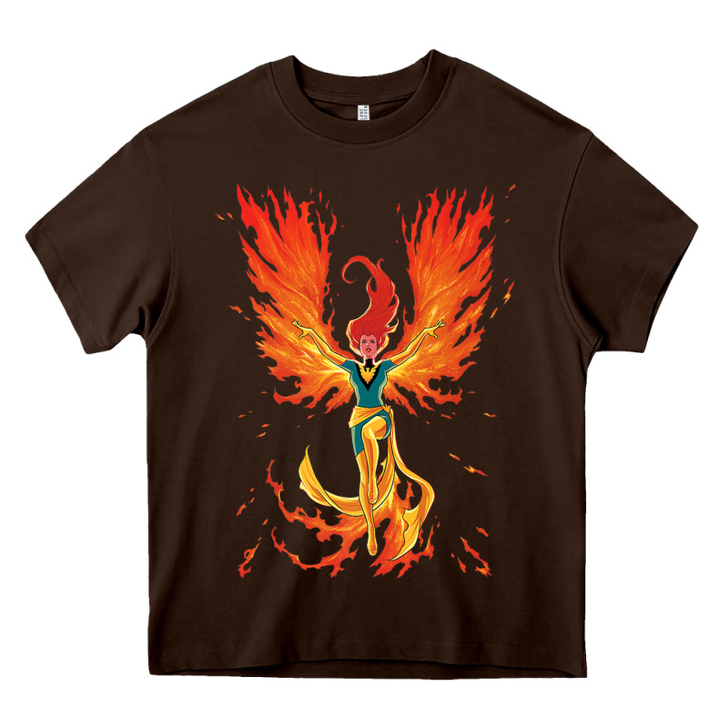 X-men Jean Grey Phoenix Cosmic Flames Heavy Core Tee by ArtChic | Teevron