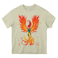 Mossy X-Men Jean Grey Phoenix Cosmic Flames Heavy Core Tee - ArtChic