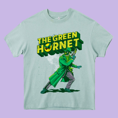 The Vintage Green Hornet Heavy Core Tee Designed By Artchic