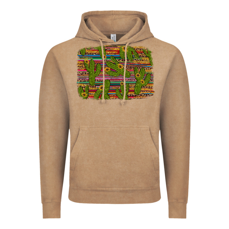 Cinco De Mayo Sunflower And Cactus Background Vintage Hoodie by Artiststas | Teevron
