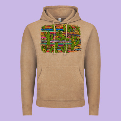 Cinco De Mayo Sunflower And Cactus Background Vintage Hoodie Designed By Artiststas