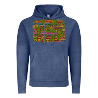 Vintage Denim cinco de mayo sunflower and cactus background Vintage Hoodie - Artiststas