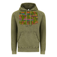 Vintage Olive cinco de mayo sunflower and cactus background Vintage Hoodie - Artiststas