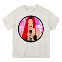 Cream red hair girl singing Heavy Core Tee - ArtChic