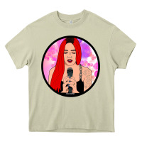 Mossy red hair girl singing Heavy Core Tee - ArtChic