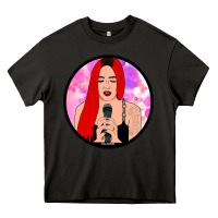 Asphalt red hair girl singing Heavy Core Tee - ArtChic