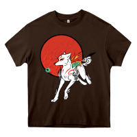 Chocolate Brown Okami Heavy Core Tee - ArtChic