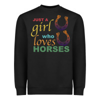 Black Just a Girl Who Loves Horses Heavyweight Sweatshirt - Bettercallsaul