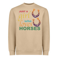 Mushroom Just a Girl Who Loves Horses Heavyweight Sweatshirt - Bettercallsaul