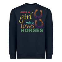 Just A Girl Who Loves Horses Heavyweight Sweatshirt | Teevron