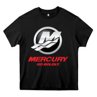 Black Mercury Marine Outboard Boat Heavy Core Tee - ArtChic