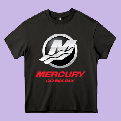 Mercury Marine Outboard Boat Heavy Core Tee Designed By Artchic