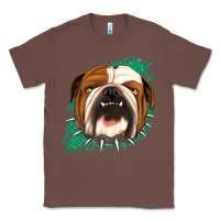 Chestnut Bulldog Green glitter Classic Tee - Jasminsmagicworld