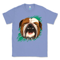 Colony Blue Bulldog Green glitter Classic Tee - Jasminsmagicworld