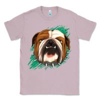 Lilac Bulldog Green glitter Classic Tee - Jasminsmagicworld