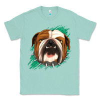 Seafoam Bulldog Green glitter Classic Tee - Jasminsmagicworld