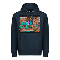 Navy nail hustler tumbler Premium Hoodie - BarkalooDesign
