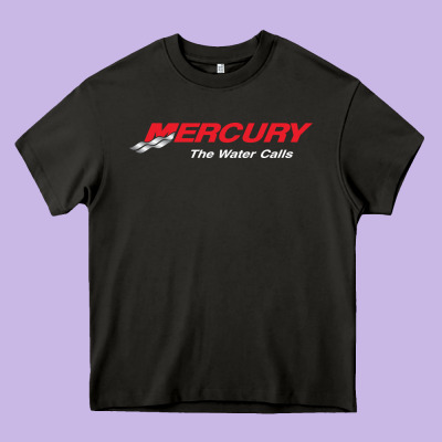 Mercury Marine Outboard Boat Heavy Core Tee Designed By Artchic