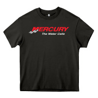 Asphalt Mercury Marine Outboard Boat Heavy Core Tee - ArtChic