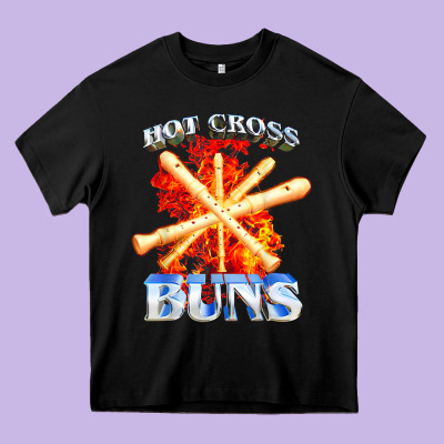 Hot Cross Buns T Shirt Heavy Core Tee Designed By Artchic