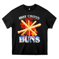 Black hot cross buns t shirt Heavy Core Tee - ArtChic