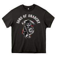 Asphalt horror skull sons of anarchy Heavy Core Tee - ArtChic