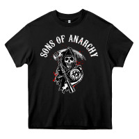 Black horror skull sons of anarchy Heavy Core Tee - ArtChic
