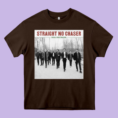 Straight No Chaser Social Christmasing Heavy Core Tee Designed By Artchic